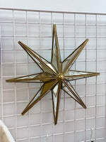 Charger l&#39;image dans la galerie, Miroir étoile avec bordures dorées
