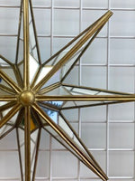 Charger l&#39;image dans la galerie, Miroir étoile avec bordures dorées
